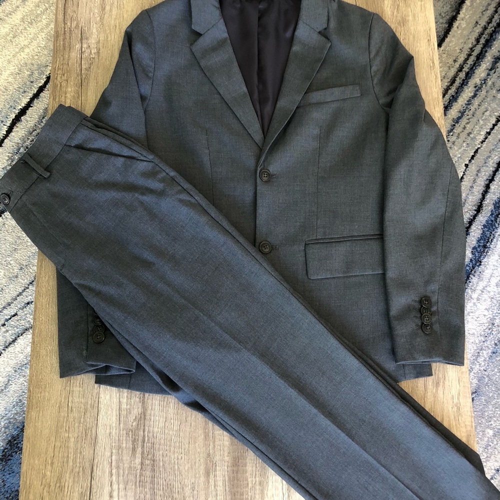 Zara Boys Blue/Grey Two-Piece Suit